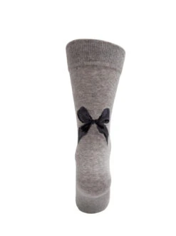 Alternative view of Black Colour Vandal Bow Sock - Light Grey