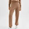 Selected Femme Sandra Knitted Trouser - Camel 1 Selected Femme Sandra Knitted Trouser - Camel -Lulu&M sel 16076251 front1