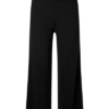 Selected Femme Hella High Waist Knit Pants - Black 2 Selected Femme Hella High Waist Knit Pants - Black -Lulu&M sel 4541748 front jpg