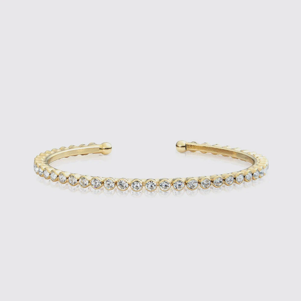 Caroline Svedbom Siri Bangle Gold - Crystal 3 Caroline Svedbom Siri Bangle Gold - Crystal
