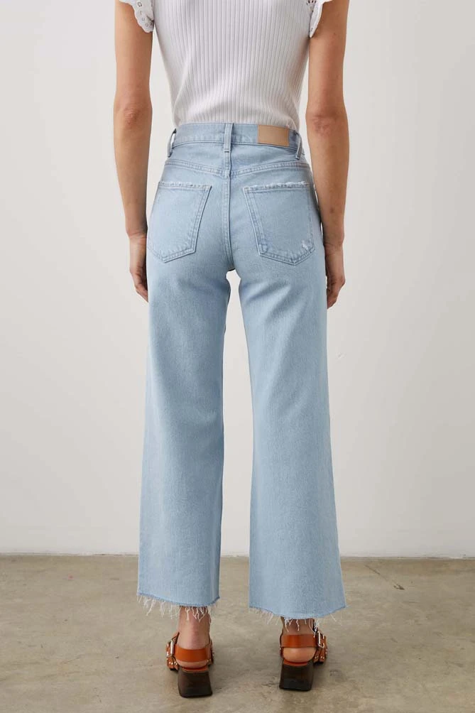 Rails Getty Cropped Wide Leg Jeans - Oceanview Distress 4 Rails Getty Cropped Wide Leg Jeans - Oceanview Distress - Image 2