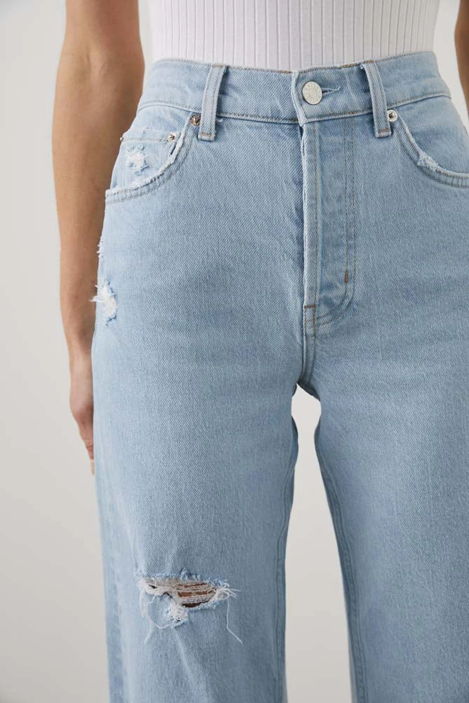 Rails Getty Cropped Wide Leg Jeans - Oceanview Distress 5 Rails Getty Cropped Wide Leg Jeans - Oceanview Distress - Image 3